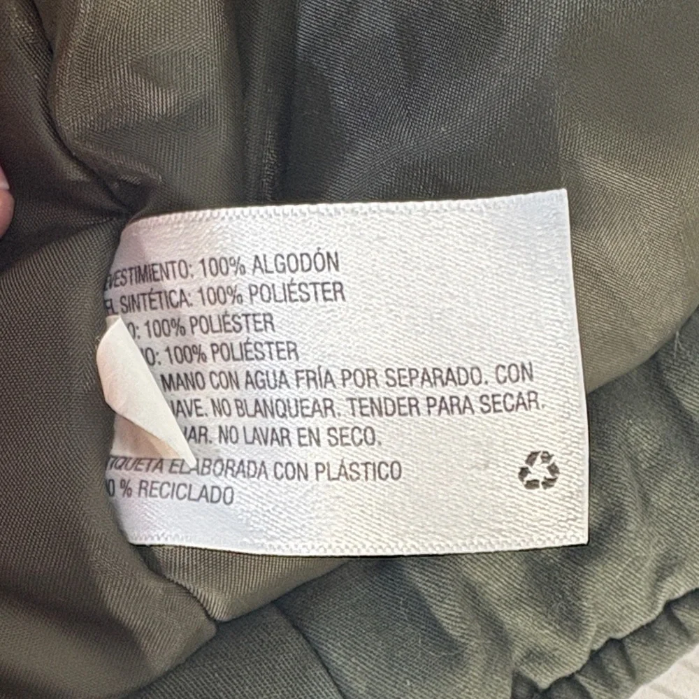 Mossimo Supply Co. Women's Olive Green Vest with Faux Fur Collar - Picture 7 of 10